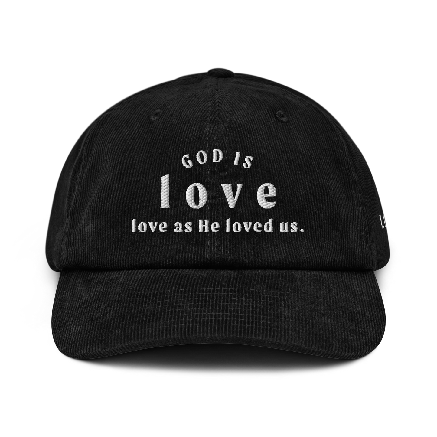 God is Love Corduroy Hat