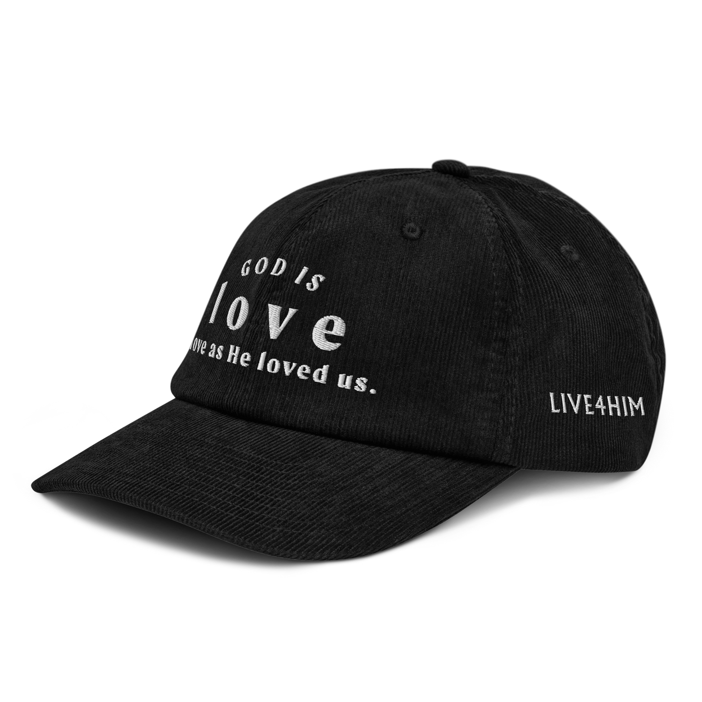 God is Love Corduroy Hat