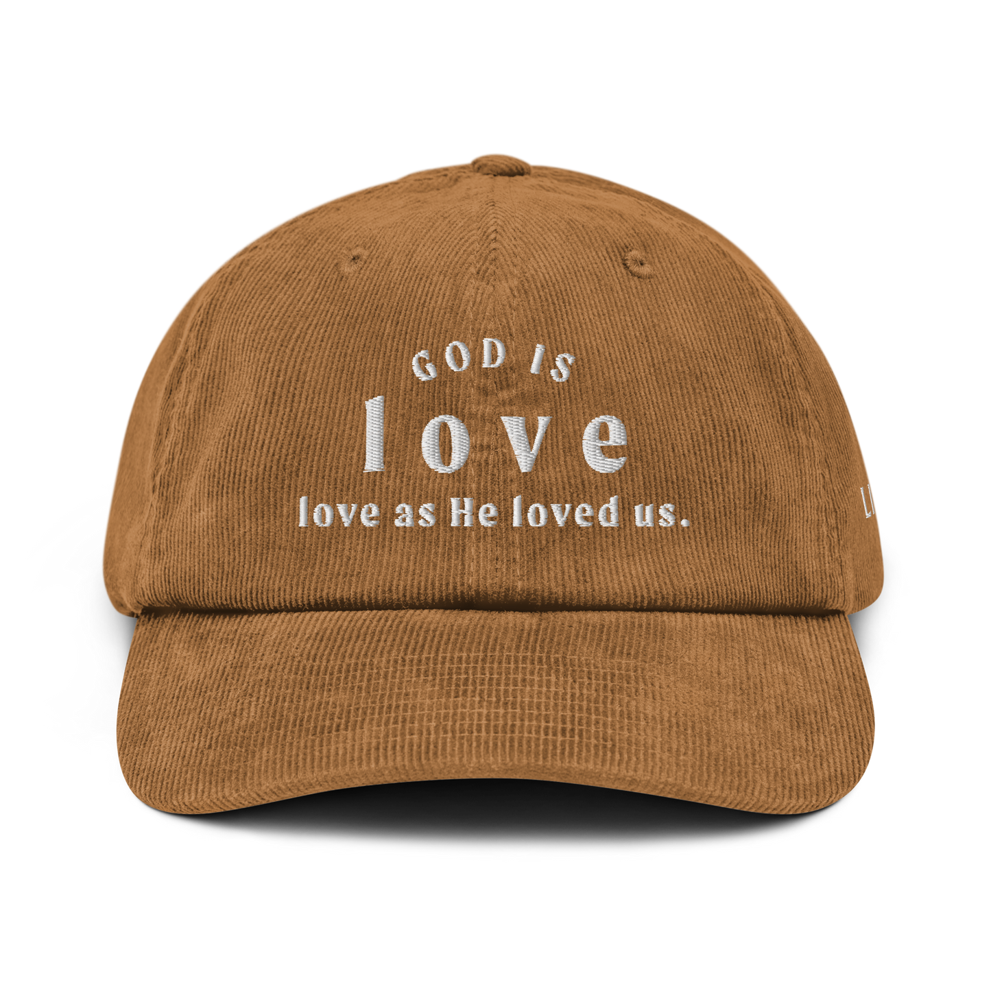 God is Love Corduroy Hat