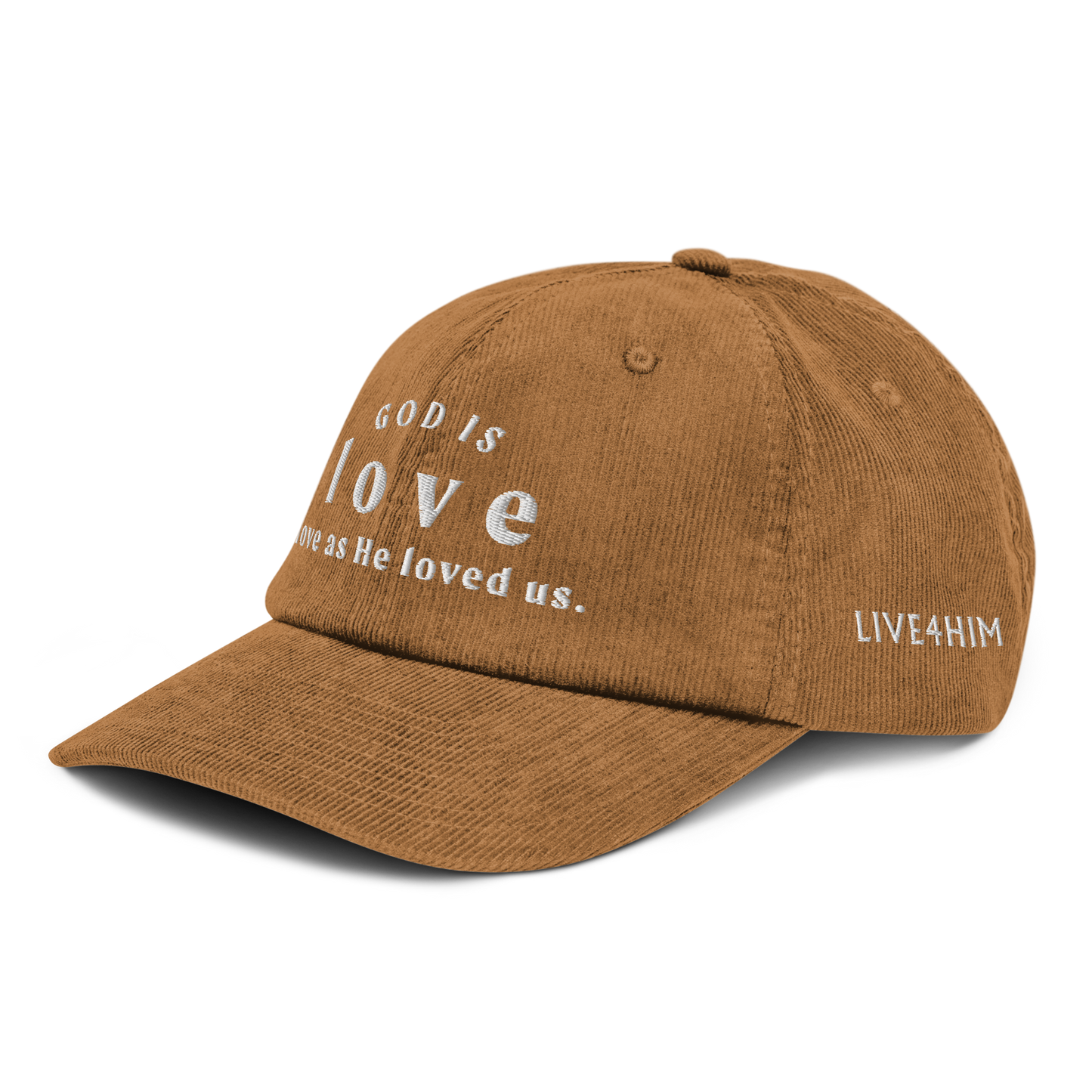 God is Love Corduroy Hat