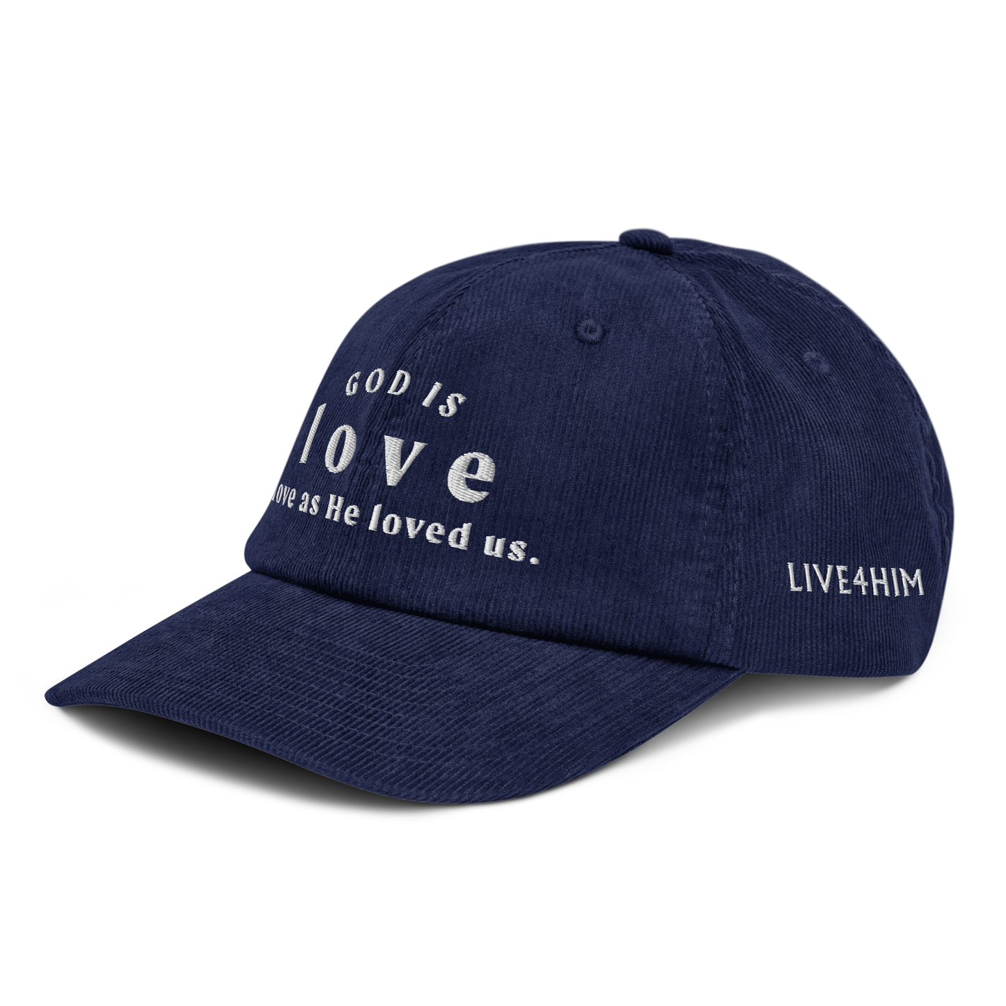 God is Love Corduroy Hat